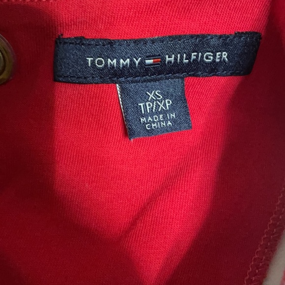 NWOT TOMMY HILFIGER women’s NAUTICAL long sleeve top. Back tie up and pleat. - Picture 7 of 11